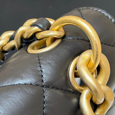 20230504_i1683166825_2384_7_jpg 25S CHANEL MEDIUM FLAP BAG 25 IN BLACK CALFSKIN GOLD HARDWARE