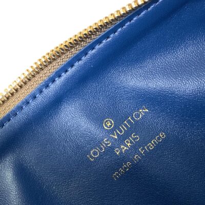 COUSSIN PM 26 IN BROWN MONOGRAM EMBOSSED LAMBSKIN GOLD HARDWARE