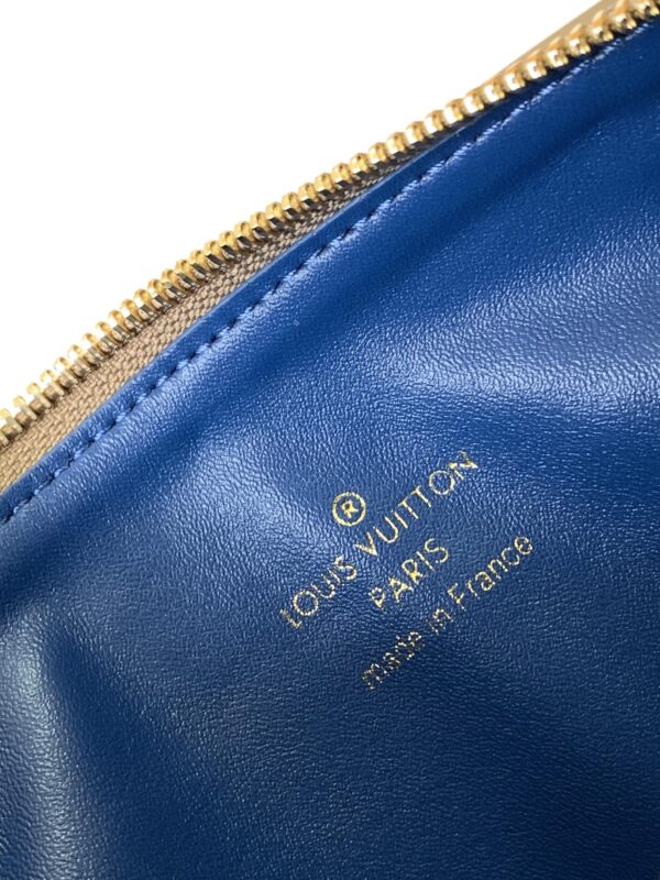 COUSSIN PM 26 IN BROWN MONOGRAM EMBOSSED LAMBSKIN GOLD HARDWARE