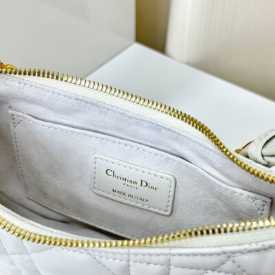 CD LOUNGE 26 BAG IN WHITE LAMBSKIN