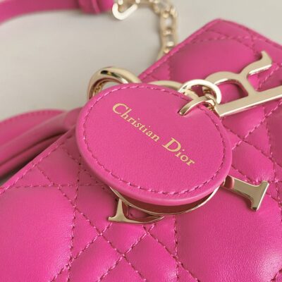 D-JOY BAG 22 IN HOT PINK LAMBSKIN
