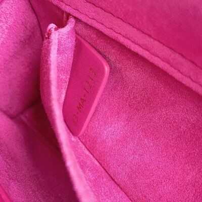 D-JOY BAG 22 IN HOT PINK LAMBSKIN
