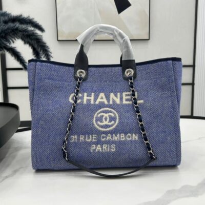 20230722_i1689969964_1857_0_jpg CC DEAUVILLE LARGE 38 TOTE BAG IN VIOLET PURPLE CANVAS WITH WHITE LOGO