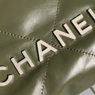 CC HOBO MINI 20CM OLIVE LAMBSKIN