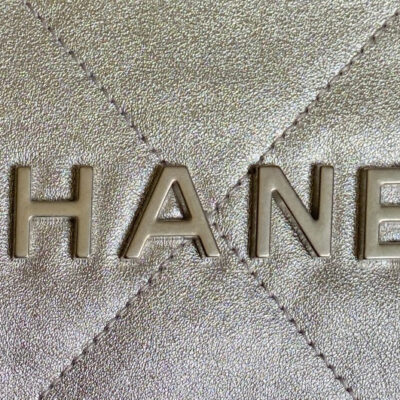 CC HOBO MINI 20CM SILVER LAMBSKIN
