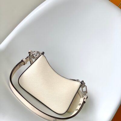 MARELLINI 19 WHITE EPI GRAINED LEATHER