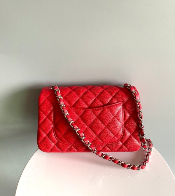 20230912_i1694515521_1553_2_jpg_c5ff4f66-3125-4301-b28b-8949c2f7539c MINI RECTANGLE FLAP BAG 20CM RED CAVIAR SILVER HARDWARE