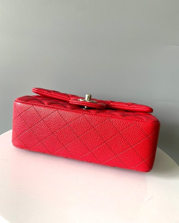 20230912_i1694515521_5122_4_jpg_ee9e46c3-5eaa-487d-983c-f47edfb6fa34 MINI RECTANGLE FLAP BAG 20CM RED CAVIAR SILVER HARDWARE