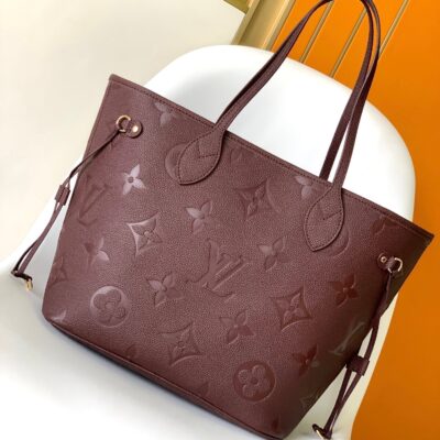 NEVERFULL MM 32 WINE MONOGRAM EMPREINTE LEATHER