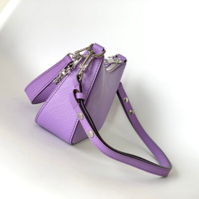 MARELLINI 19 PURPLE EPI GRAINED LEATHER