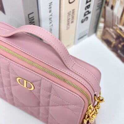 CARO BOX 19 IN LIGHT PINK CALFSKIN