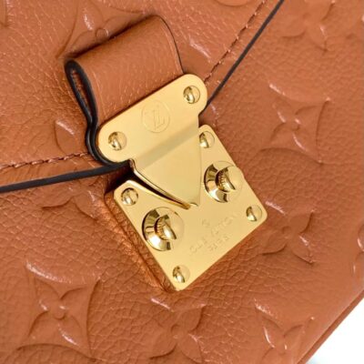 POCHETTE MÉTIS 25 IN COGNAC MONOGRAM EMPREINTE LEATHER GOLD HARDWARE