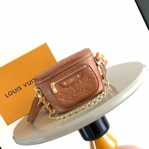 20240927_i1727369521_8019_0_jpg MINI BUMBAG 17 IN COGNAC MONOGRAM EMPREINTE LEATHER GOLD HARDWARE