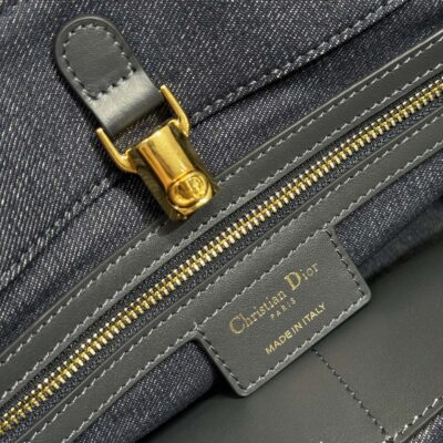 MEDIUM 37 TOUJOURS BAG IN BLACK CANNAGE DENIM