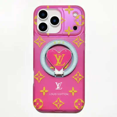 Louis Vuitton Colorful Heart Magnetic Holder For iPhone 13-18 Pro & Pro Max