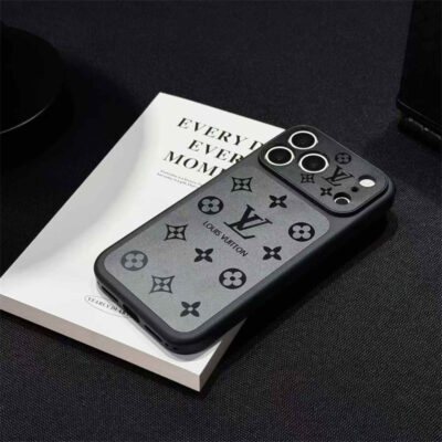 Frosted Lens-Protect Monogram Case for iPhone 16-18 Pro & Pro Max