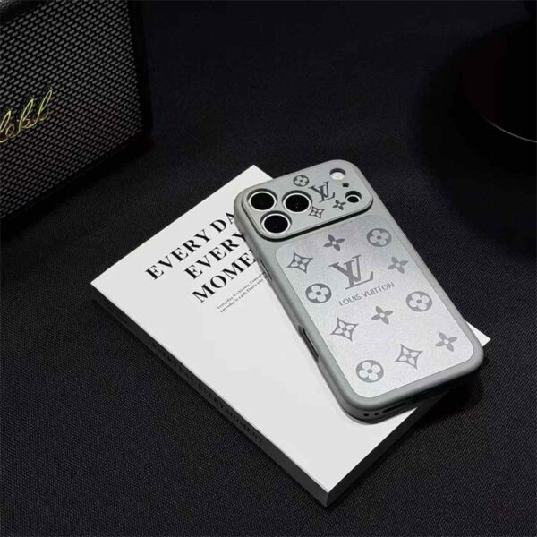 Frosted Lens-Protect Monogram Case for iPhone 16-18 Pro & Pro Max