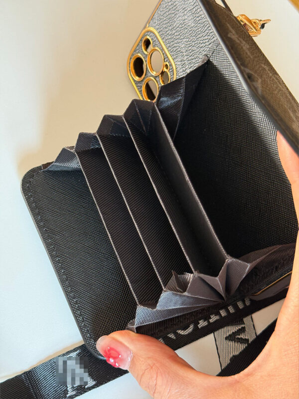 202601080106 Black iPhone Case 2001 | Accordion card holder (subject to the video)