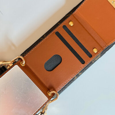 202601100103 Brown iPhone case 2002 | Accordion card holder (subject to the video)