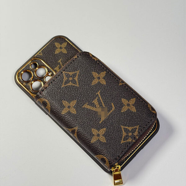 Brown iPhone case 2004 | Accordion card holder (subject to the video)