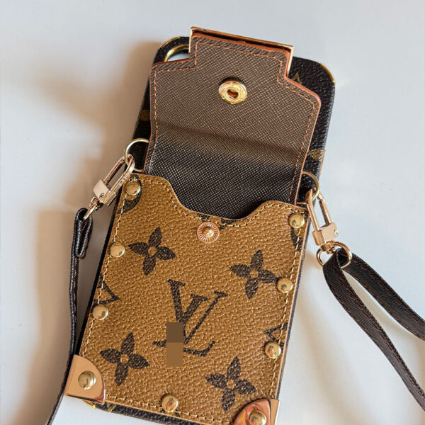 Brown iPhone case 2003| Accordion card holder (subject to the video)