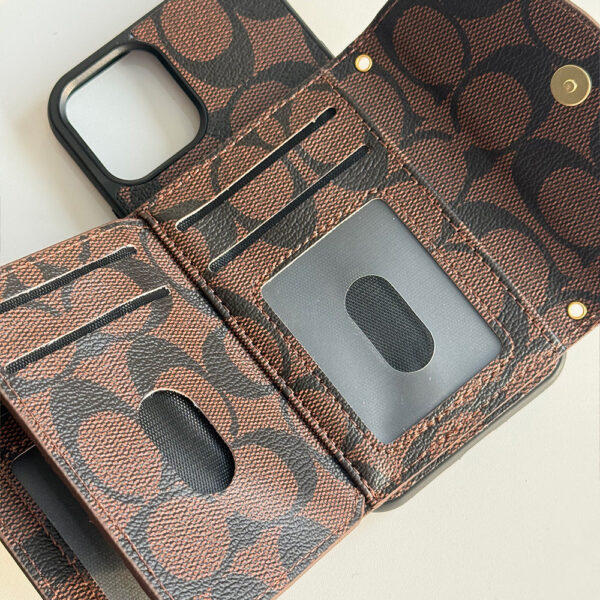 C series Phone case 1004 Brown | Accordion card holder (subject to the video)