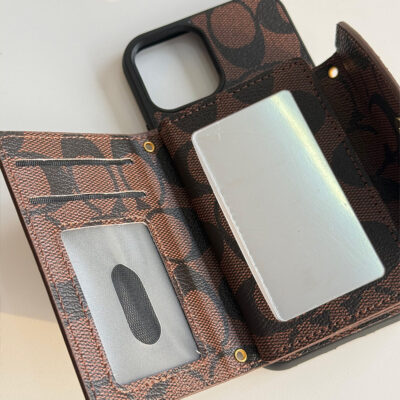 C series Phone case 1004 Brown | Accordion card holder (subject to the video)