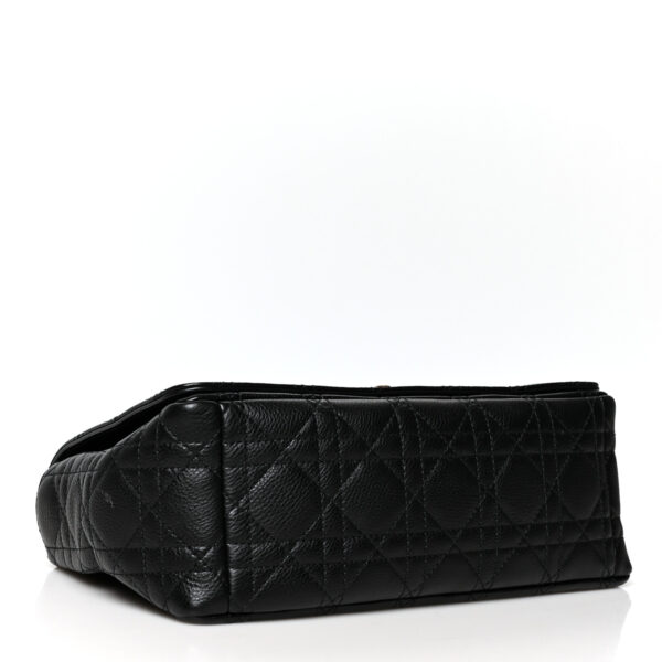 20419d4f663f86d739fb56cff4b6aed7 CHRISTIAN DIOR Calfskin Cannage Medium Caro Bag Black