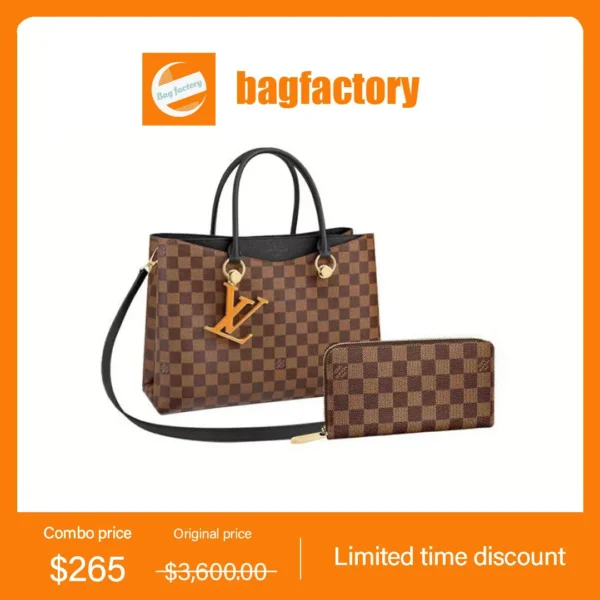 LOUIS VUITTON Riverside wallet 2-piece set deals Ref: N40050 + N41661