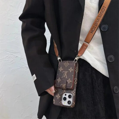 luxury iPhone Case Card Holder Detachable Lanyard Roxy New 2