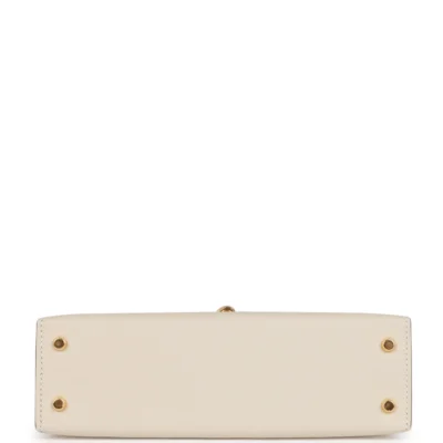 Hermès Kelly Sellier 20 Craie Epsom Gold Hardware