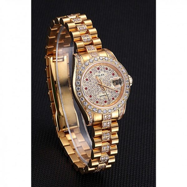 ساعة نسائية رولكس Datejust 622023 مينا باللون الأبيض