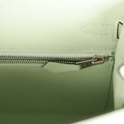 Hermès Kelly Sellier 25 Vert Fizz Epsom Palladium Hardware