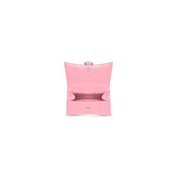21be5074fd589934a71874087ebfa188 WOMEN'S HOURGLASS XS HANDBAG CROCODILE EMBOSSED IN PINK