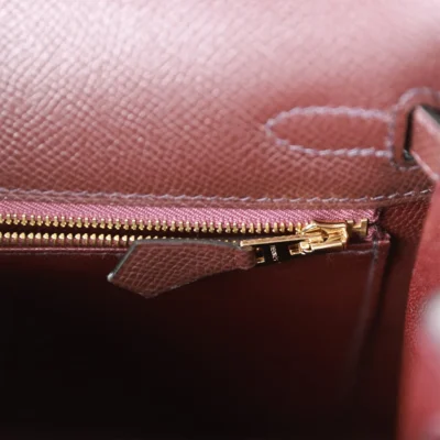 Hermès Kelly Sellier 25 Rouge Sellier Epsom Gold Hardware