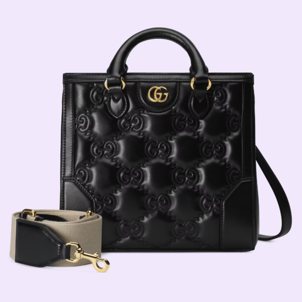 GG matelassé mini top handle bag