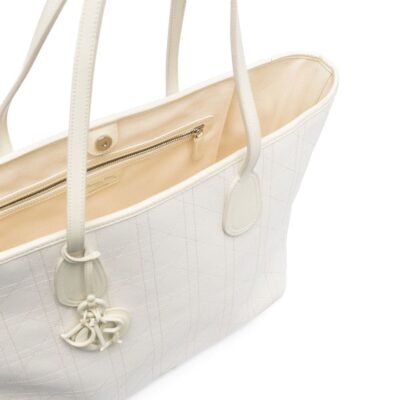 Christian Dior Cannage logo lettering tote