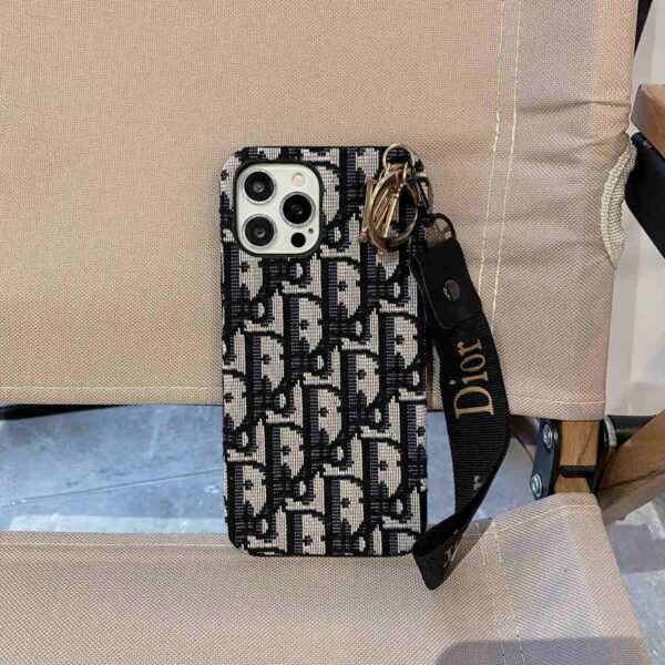 Chic CD Lady iPhone Case with Designer Keychain