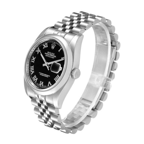 Rolex Datejust 116200BKRJ 36MM Black Dial Silver-tone Case