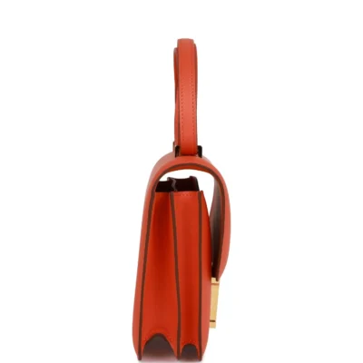 Hermès Constance 18 Orange Swift Gold Hardware