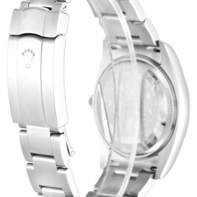 25375d96e02d7eb194d080e8f93ccd1a Rolex Air-king 114210.3 Silver Quarter Arabic Dial Unisex 34MM