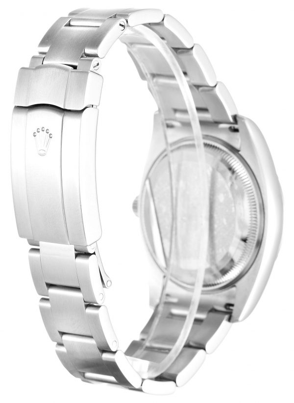 25375d96e02d7eb194d080e8f93ccd1a Rolex Air-king 114210.3 Silver Quarter Arabic Dial Unisex 34MM