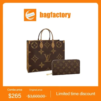 LOUIS VUITTON Louis Vuitton tote bag long wallet 2-piece set deals Ref: M45320 + M42616