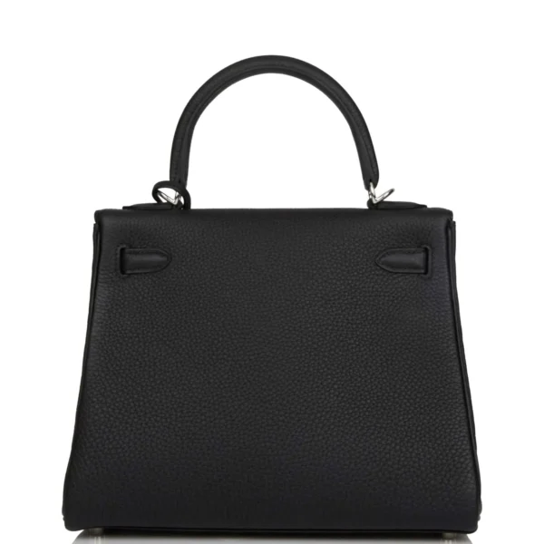 2585e53ad12810adb4107375b50967f1 Hermès Kelly Retourne 25 Black Togo Palladium Hardware