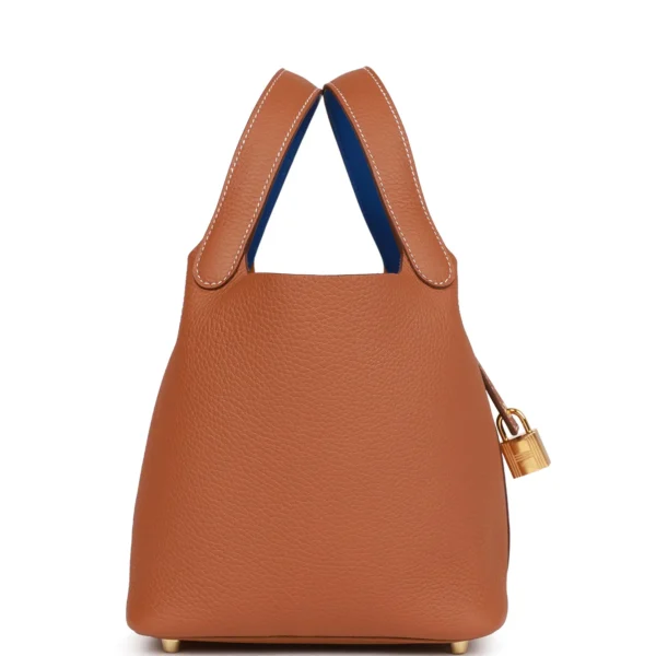 Hermès Eclat Picotin Lock 18 Gold Clemence Gold Hardware