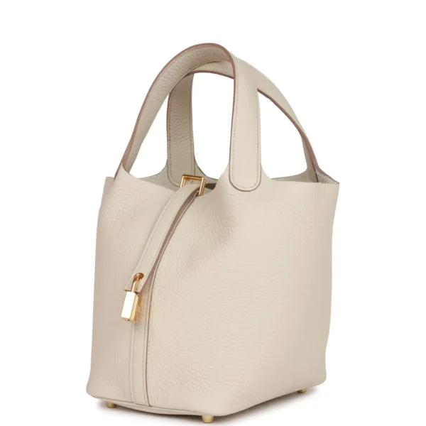 Hermès Picotin Lock 18 Beton Clemence Gold Hardware