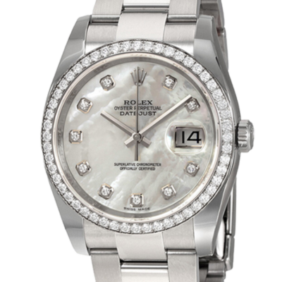 Rolex Datejust 116244MDO 36MM Mother of Pearl Silver-tone Case