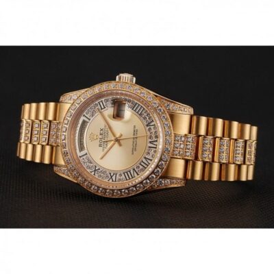 2709ce90a8165bd709b2655d74b9d283 Rolex Daydate 1453954 Gold Dail Men Watch