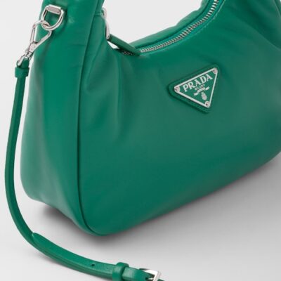 Prada Soft padded nappa leather mini-bag - Mango