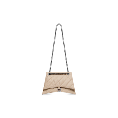 WOMEN'S CRUSH MEDIUM CHAIN BAG QUILTED IN SAND